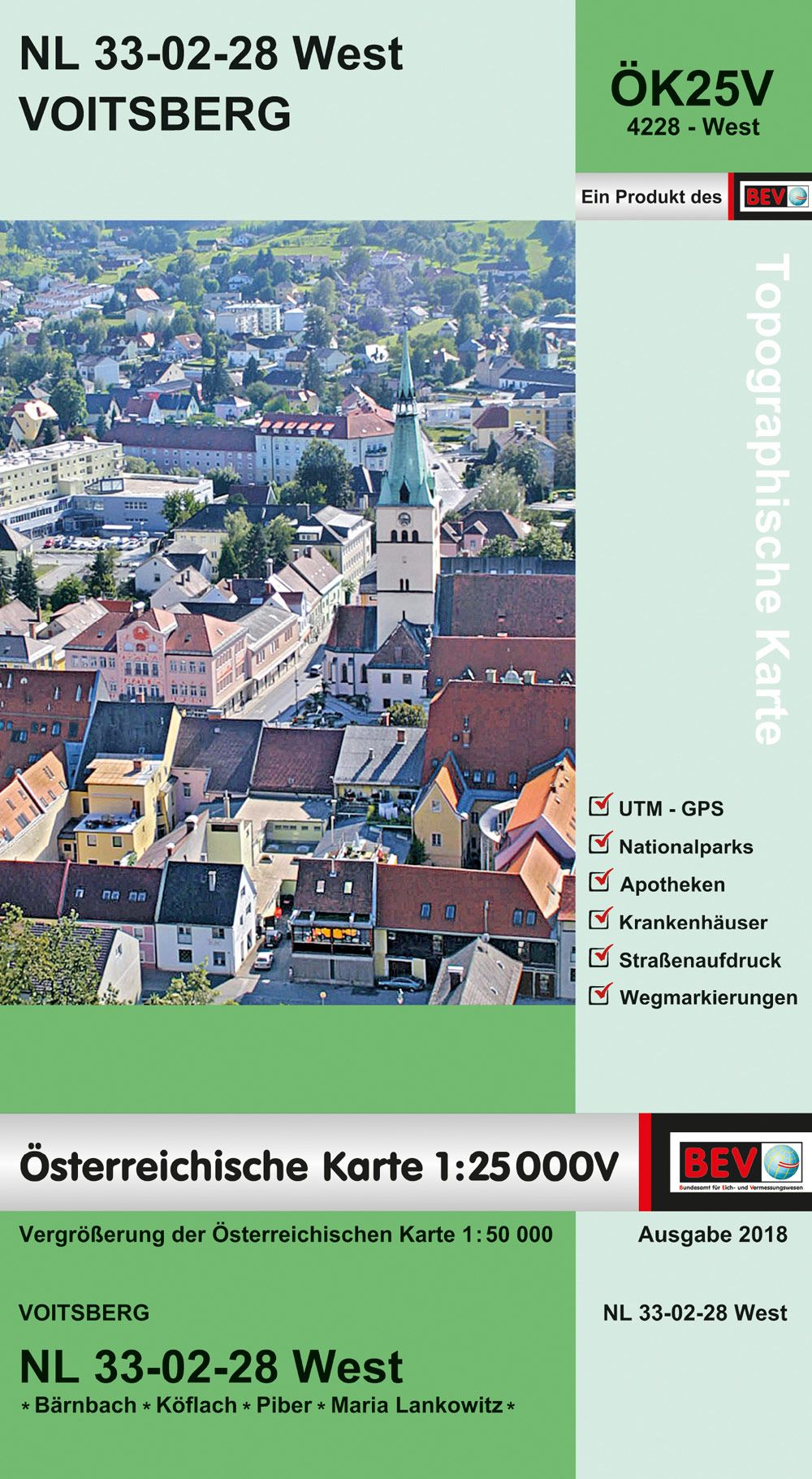 BEV-Karte 4228-West, Voitsberg 1:25.000