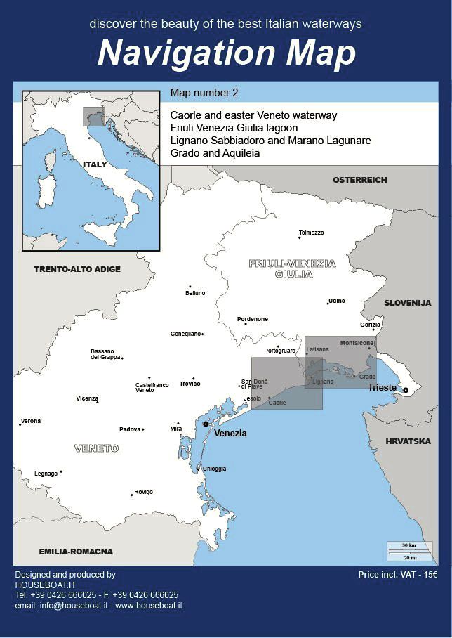 Navigation Map 2, Caorle and Eastern Veneto Waterway 1:35.000 Online-Deal